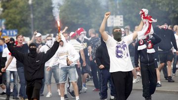 Столкновенеи польских и российских фанатов