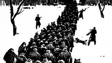 Рисунок Р.Ф.Ефименко «Возвращение команд в лагерь» Рисунок Р.Ф.Ефименко «Возвращение команд в лагерь»