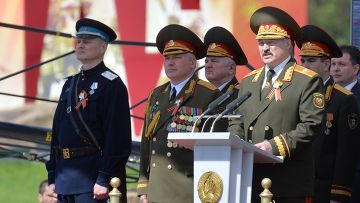 Белорусский министр появился в форме НКВД