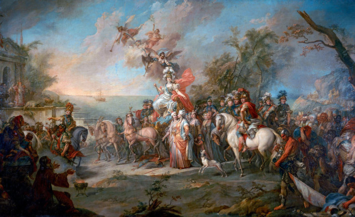 Стефано Торелли «Аллегория на победу Екатерины II над турками и татарами», 1772 год