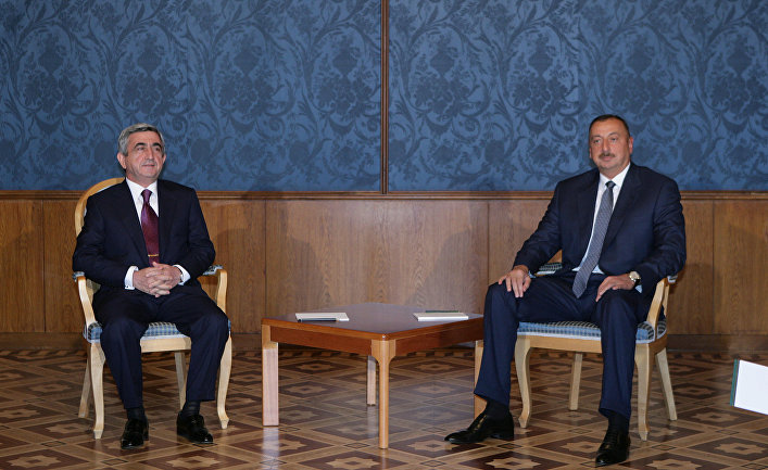 Встреча президентов Азербайджана и Армении