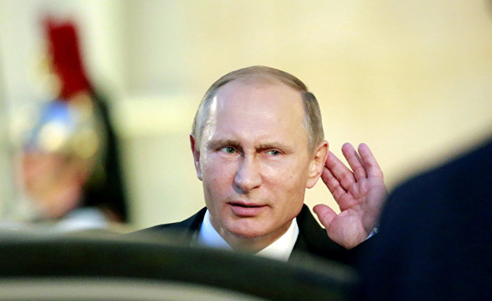Владимир Путин после встречи «нормандской четверки» в Париже