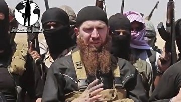 Чеченский боевик Омар аль-Шишани, воюющий на стороне Исламского государства
