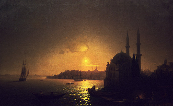 "Вид Константинополя при лунном освещении"