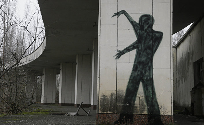 Заброшенный город Припять недалеко от Чернобыльской АЭС на Украине
