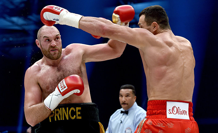Fight between Tyson Fyyuri and Vladimir Klitschko