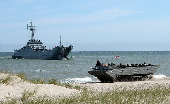 Военно-морские учения Североатлантического альянса BALTOPS-15 в Польше и странах Балтии