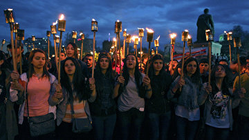 Шествие памяти жертв геноцида армян 1915 года