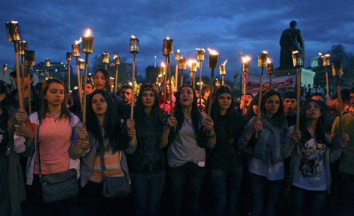 Шествие памяти жертв геноцида армян 1915 года