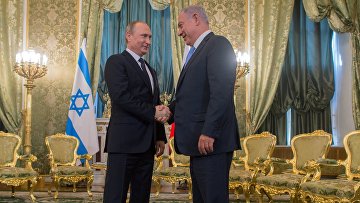 Встреча президента РФ Владимира Путина с премьер-министром Израиля Биньямином Нетаньяху