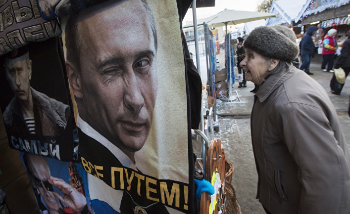 Футболки с портретами Владимира Путина