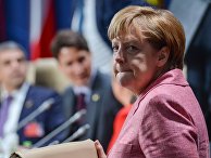Федеральный канцлер Германии Ангела Меркель на саммите НАТО