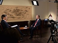 Владимир Путин во время интервью информационному агентству "Блумберг" во Владивостоке. 2 сентября 2016