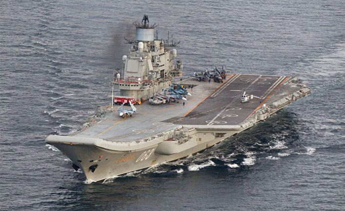 Для чего Путин пускает в ход свой единственный авианосец Тяжелый авианесущий крейсер «Адмирал Флота Советского Союза Кузнецов»