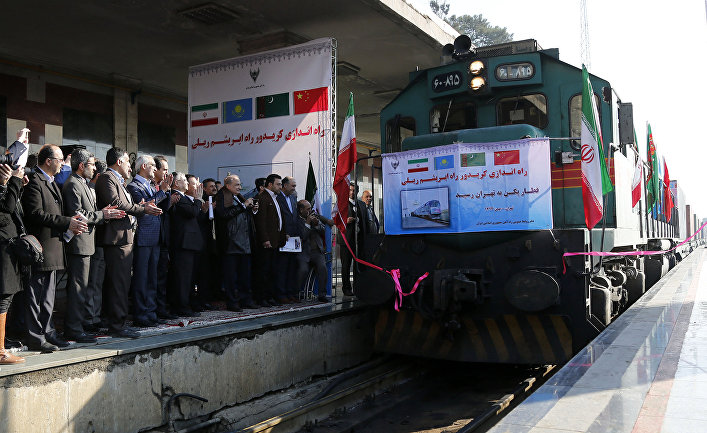 Железнодорожный состав с товарами из Китая через Казахстан и Турменистан впервые прибыл в Иран