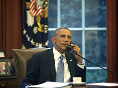 Президент США Барак Обама в Белом доме в Вашингтоне