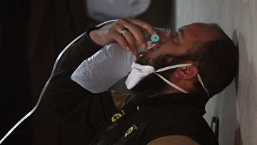Последствия газовой атаки в сирийском Идлибе