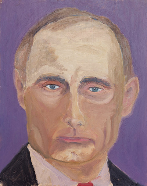 Владимир Путин, картина Джорджа Буша