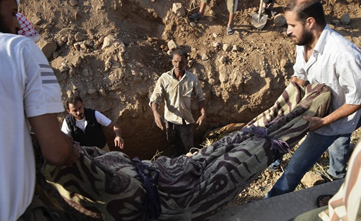 Жертвы химической атаки в Сирии