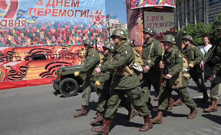 Празднование 9 мая в Киеве
