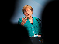 Канцлер Германии Ангела Меркель на пресс-конференции