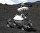 Робот на вулканической поверхности горы Этна в Италии