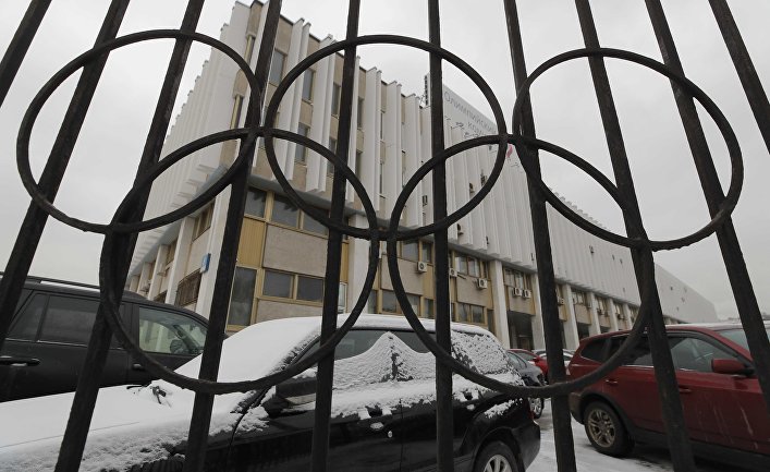 The building of the Olympic Committee in Moscow